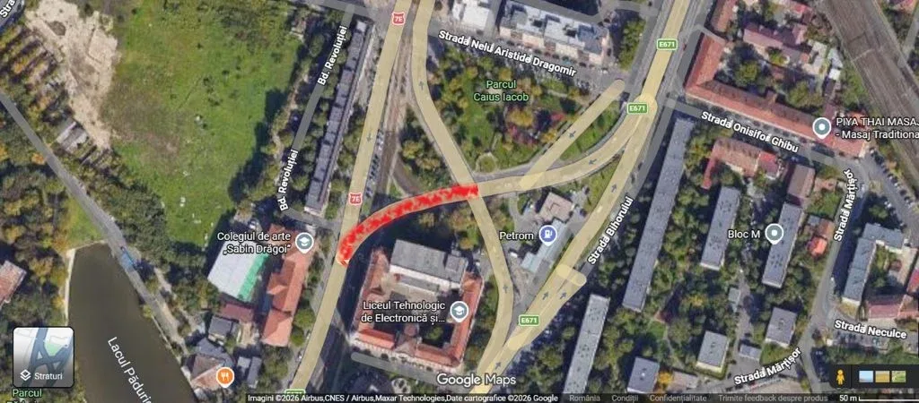 Atenție, șoferi! Se închide temporar circulația rutieră în piața caius iacob 1 lucrari gradiste 1