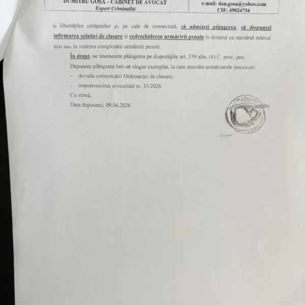 Disperarea unui tată | moartea lui lucian mariș din șiria - un „banal accident” sau o crimă interlopă acoperită de autorități? (1) 30 plangere gosa9