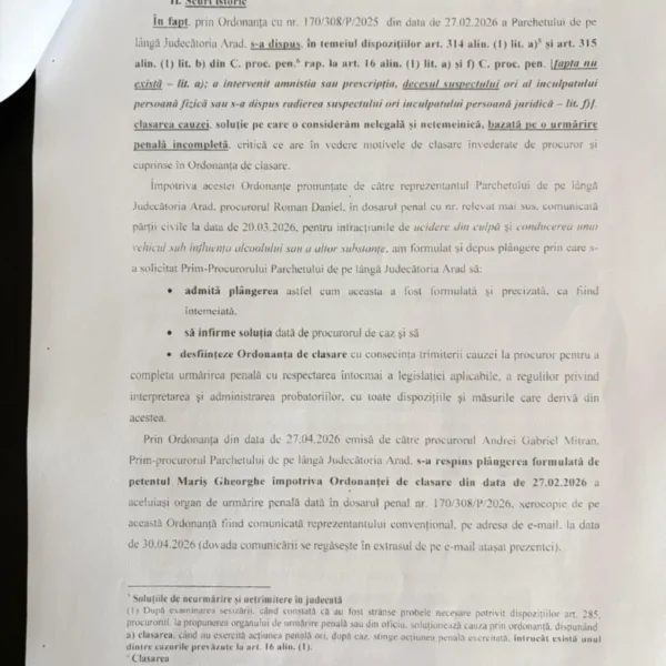 Disperarea unui tată | moartea lui lucian mariș din șiria - un „banal accident” sau o crimă interlopă acoperită de autorități? (1) 37 plangere iup3