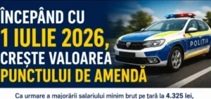 Atenție, șoferi! A crescut valoarea punctului de amendă 2 punct amenda majorat 1