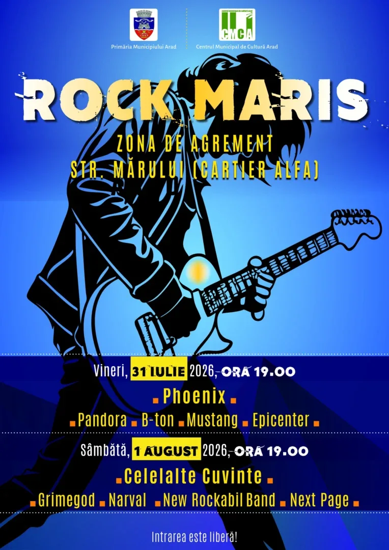 Festivalul „rock maris“, ediția 2026 - pe „mărului” | program 2 rock maris