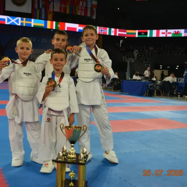 Tinerii de la sport club tiger au adus la arad 26 medalii de la campionatul mondial de karate desfășurat la cluj-napoca 26 sport club tiger 2026 28