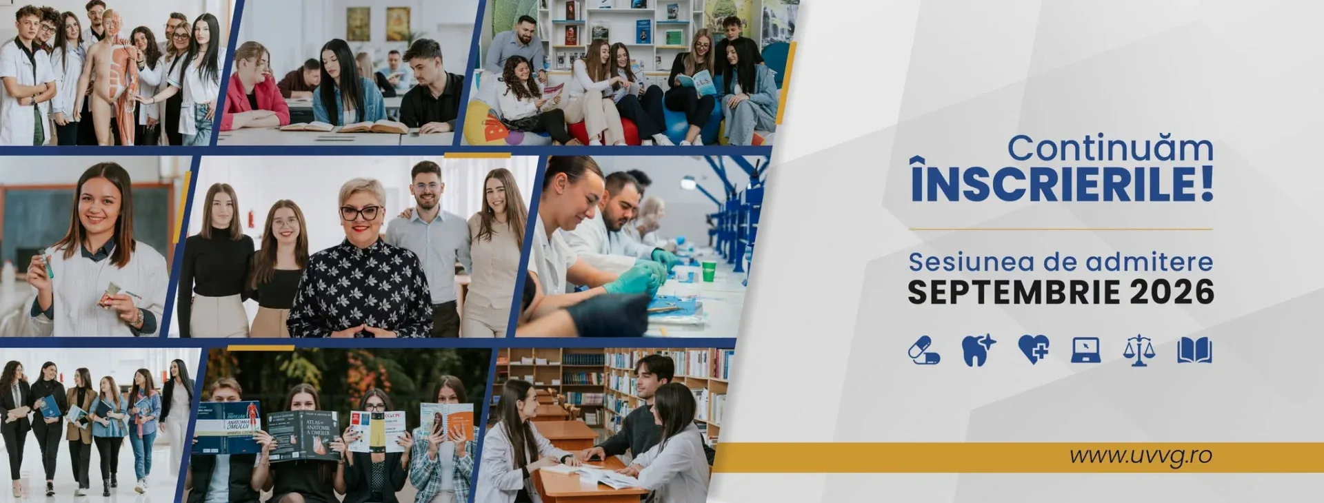 Începe admiterea de toamnă la UVVG | O nouă oportunitate pentru viitorii studenți