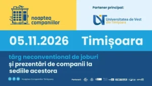 UVT, partener educațional al primei ediții „Noaptea Companiilor” de la Timișoara