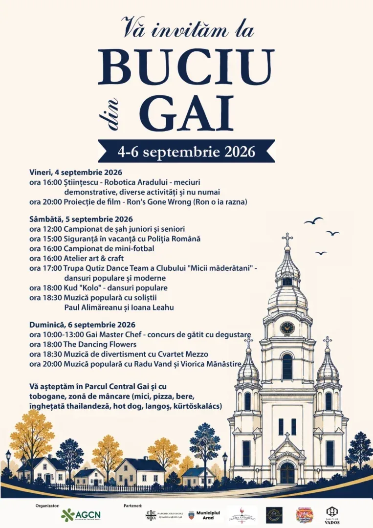 Buciu din Gai 2026 | Trei zile de evenimente pentru comunitate, în preajma Hramului Bisericii Ortodoxe Române Gai