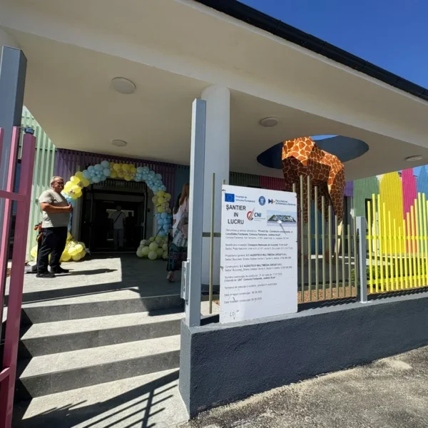 Creșa numărul 99, finalizată prin programul guvernamental „Sfânta Ana”, a fost inaugurată la Fântânele în prezența ministrului Cseke Attila