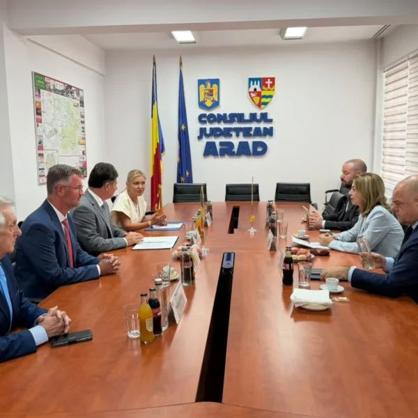 E.S. Laura Aghilarre, ambasadoarea Italiei în România, în vizită la Arad