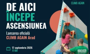 Climb Again deschide oficial centrul din Arad | Terapia prin escaladă, mai aproape de copiii și tinerii cu dizabilități din regiune