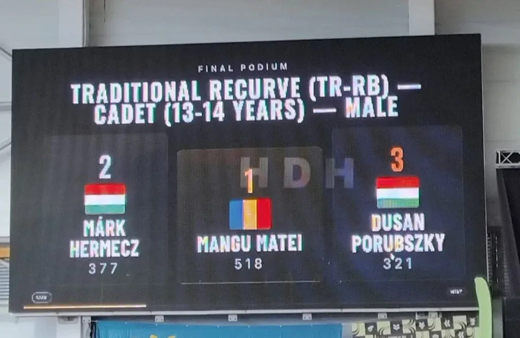 Arădeanul Matei Mangu, campion mondial la Arc Istoric