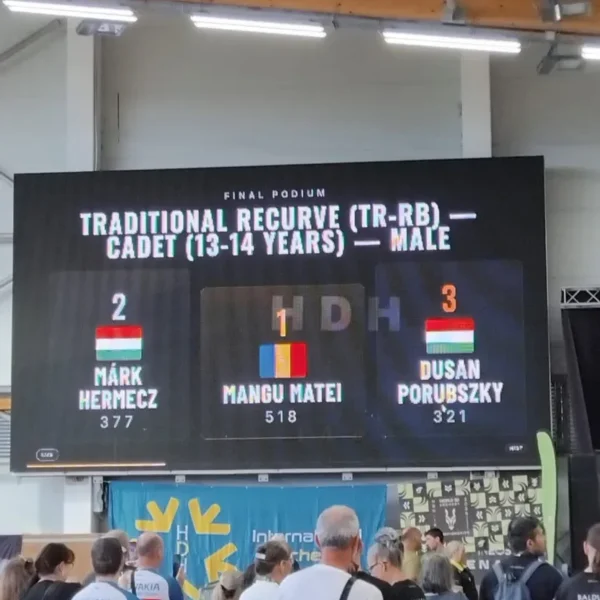 Arădeanul Matei Mangu, campion mondial la Arc Istoric
