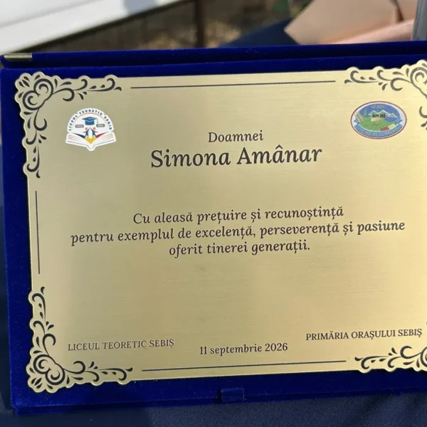 Caravana #BeActive a adus-o pe campioana Simona Amânar la Liceul Teoretic Sebiș