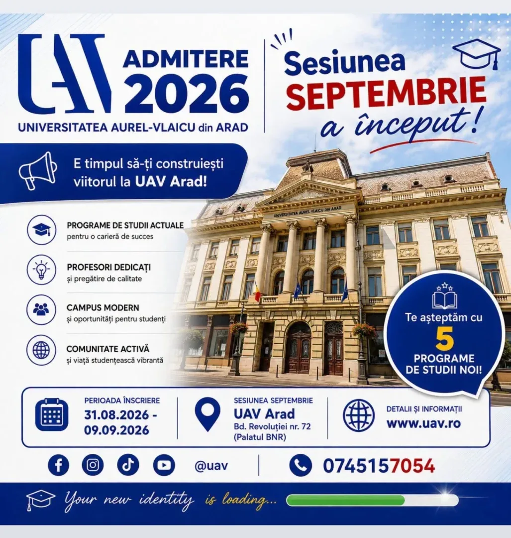 O nouă sesiune de admitere la Universitatea „Aurel Vlaicu”