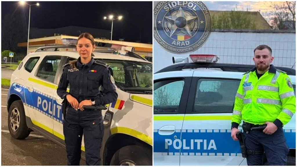 Foto: agenți de poliție Onila Giulia_ Covasan Simon / sursa: Sidepol Arad facebook