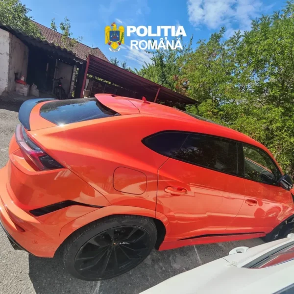 Lamborghini Urus căutat în Cehia, depistat în trafic la Horia