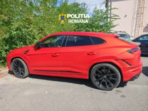 Lamborghini Urus căutat în Cehia, depistat în trafic la Horia