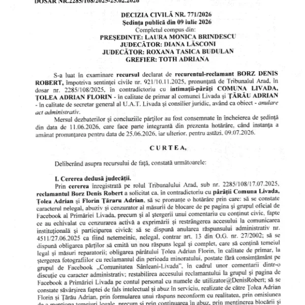 Denis Borz vs. Primăria Livada - un caz demn de analele psihiatriei judiciare | Hărțuit de fiul vitreg, Adrian Țolea explică tot contextul într-o conferință de presă | Înregistrare integrală