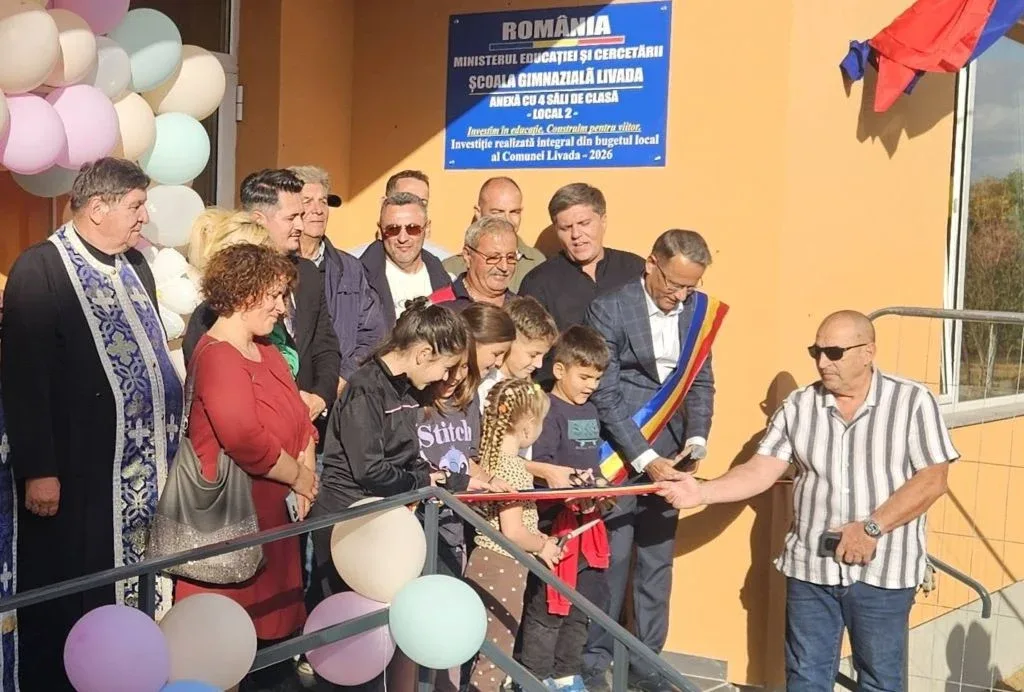 Anexa cu 4 clase de la Școala Gimnazială din Livada a fost inaugurată