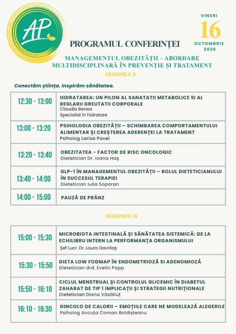 Arad Healthy Plate 2026 | Știința, nutriția și sănătatea se întâlnesc la UAV