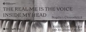 Kunsthalle Bega prezintă prima expoziție personală a lui Bogdan Ciocodeică The Real Me Is the Voice Inside My Head / Eu cel adevărat sunt vocea din capul meu
