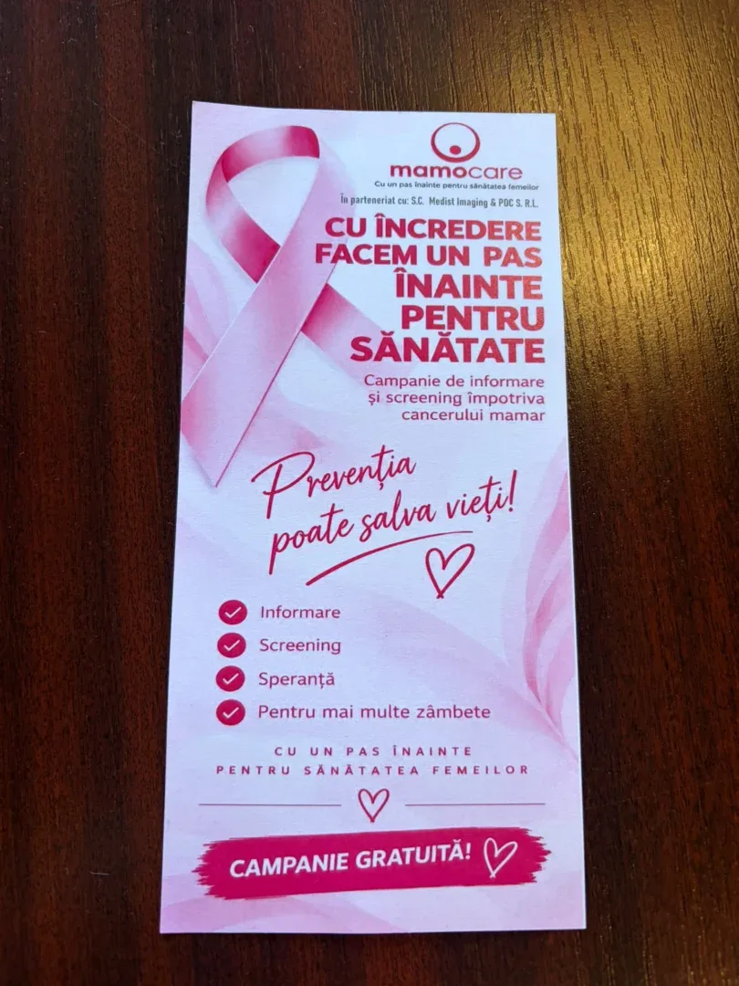 Campanie gratuită de screening pentru cancerul de sân, la Arad | Centrul MamoCare dă startul testărilor din 12 octombrie
