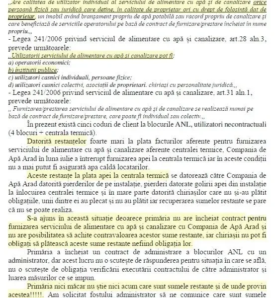 Lipova și administrația ei paralelă | O comisie mixtă formată din consilieri locali și personal din aparatul de specialitate al primarului a întocmit un RAPORT de analiză și verificare a modului de administrare a blocurilor ANL