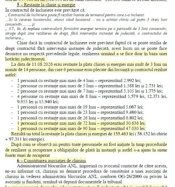 Lipova și administrația ei paralelă | O comisie mixtă formată din consilieri locali și personal din aparatul de specialitate al primarului a întocmit un RAPORT de analiză și verificare a modului de administrare a blocurilor ANL