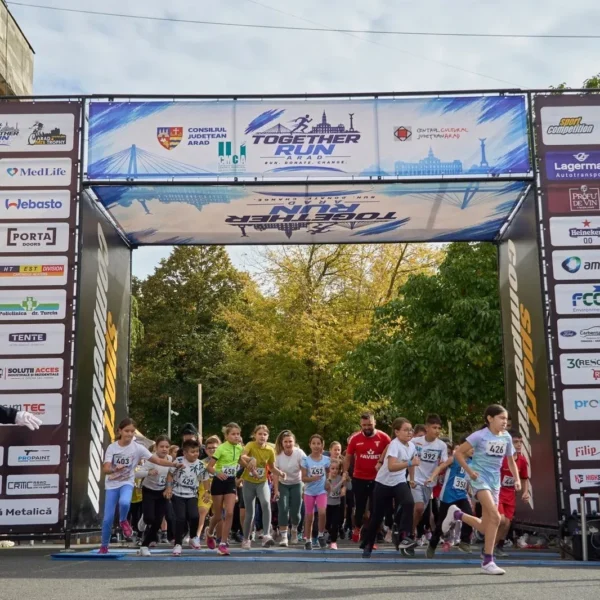 Arad MTB Trophy și Together Run Arad – două evenimente de succes care au adus împreună sute de participanți și numeroase familii
