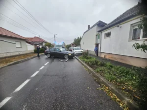 Accident în Bujac, la intersecția străzilor Orfeu cu Macedoniei