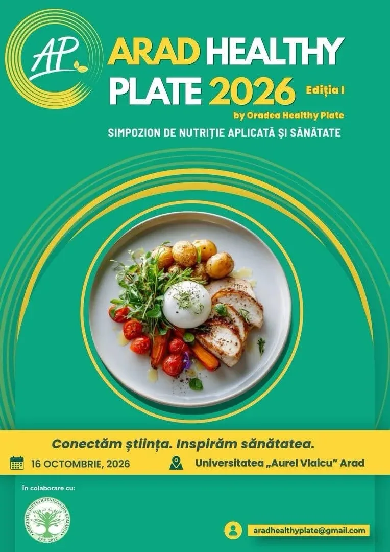 Arad Healthy Plate 2026 | Știința, nutriția și sănătatea se întâlnesc la UAV