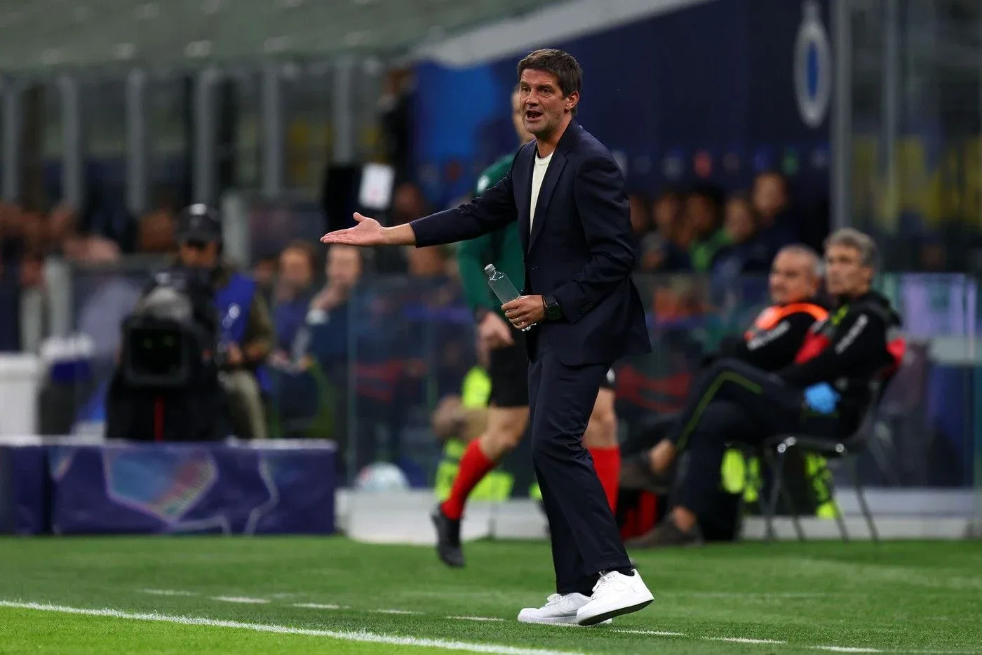 Cristian Chivu în timpul meciului Inter – Brugge / Profimedia Images