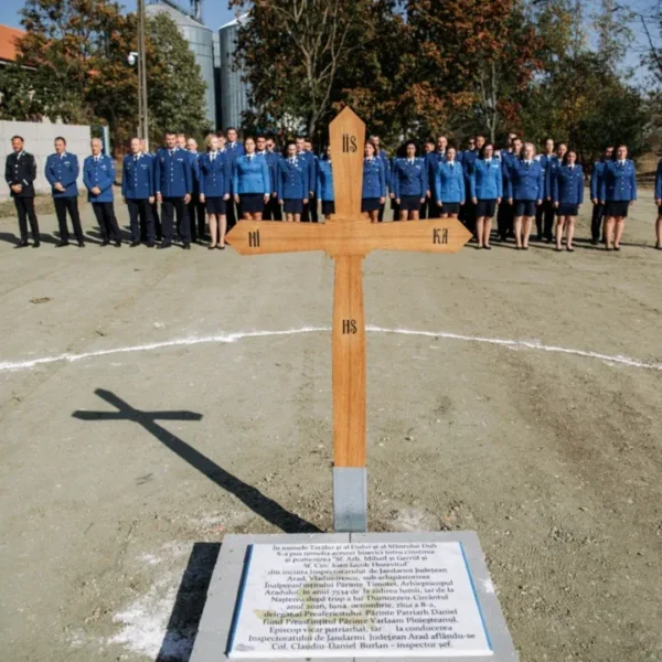 La sediul Inspectoratului de Jandarmi Județean Arad s-a pus piatra de temelie pentru Paraclisul Arhiepiscopal „Sfinții Arhangheli Mihail și Gavriil și Sfântul Ioan Iacob Hozevitul”