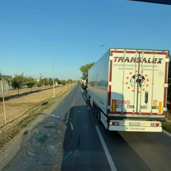 Protest al transportatorilor, cu câteva ore înainte ca platforma TollRo să devină operațională